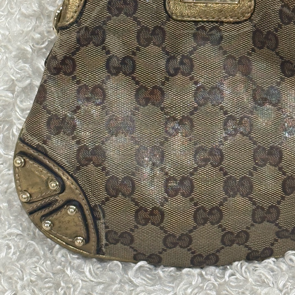 Gucci Indi Mini Brown and Gold Women's Handbag - Picture 2 of 14